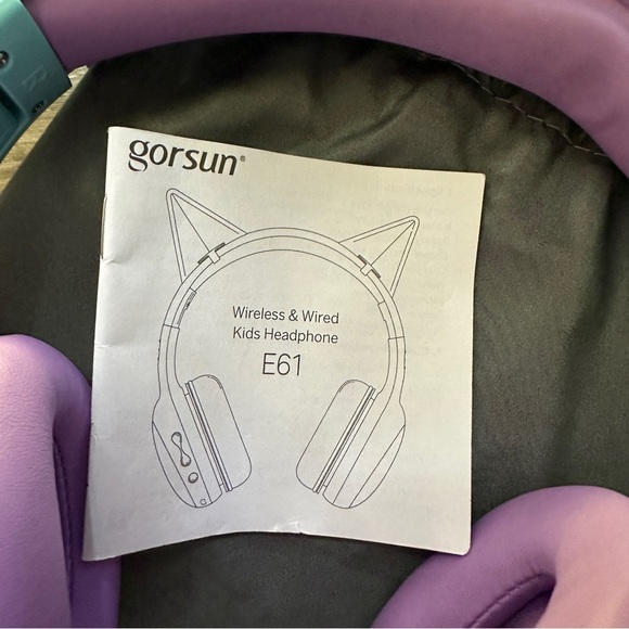 Gorsun Kids Wireless or wired cat ear headphones - Picture 2 of 10